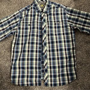 Eddie Bauer - Men’s Short Sleeve Plaid - Size Large